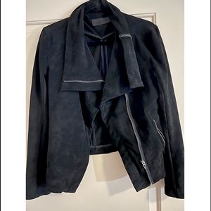 BLANK NYC Black Suede Jacket Size Medium